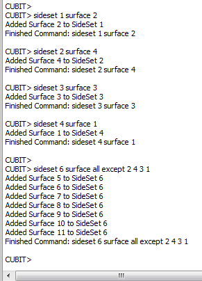 Sideset assignment echo