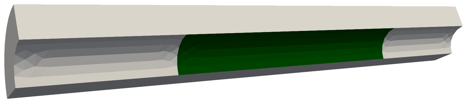 Coax with coated section