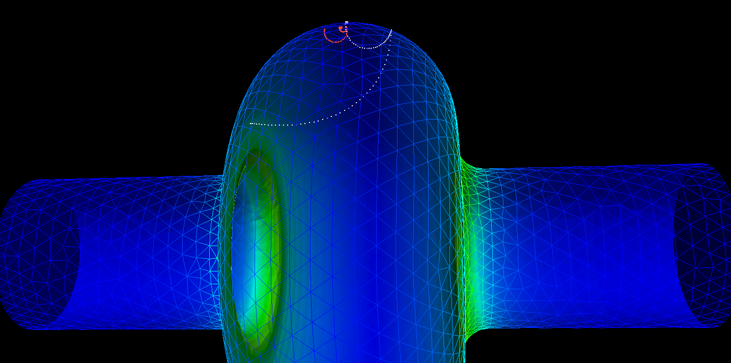 Two resonant trajectories