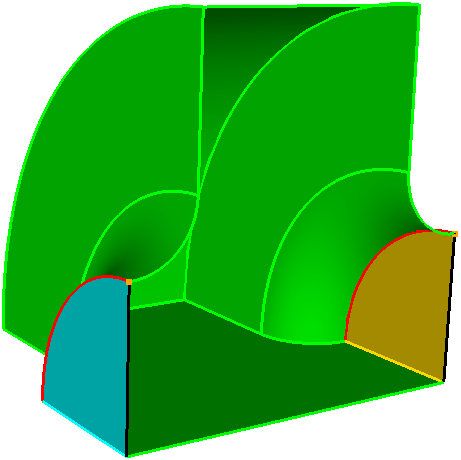 Master and slave faces with identical mesh