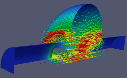 Electric field arrows