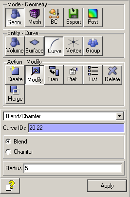 Edges rounded