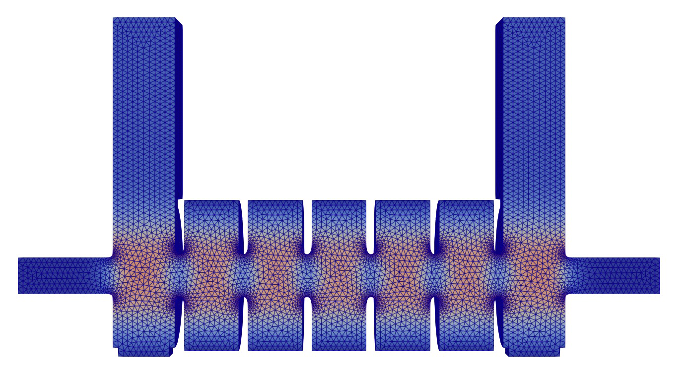 Field in the 7-cell structure